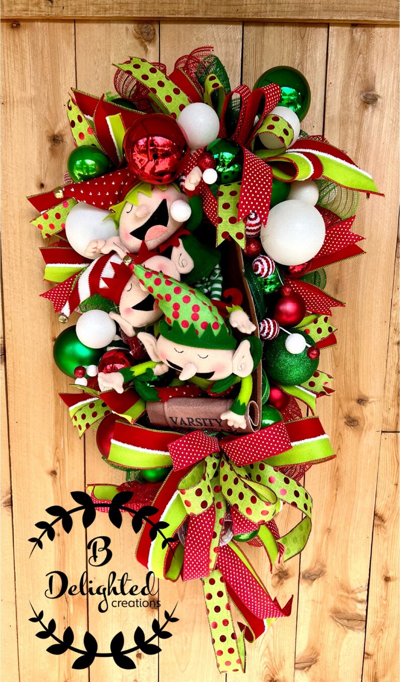 Christmas Swag Holiday Wreath Front Door Wreath Outdoor Etsy