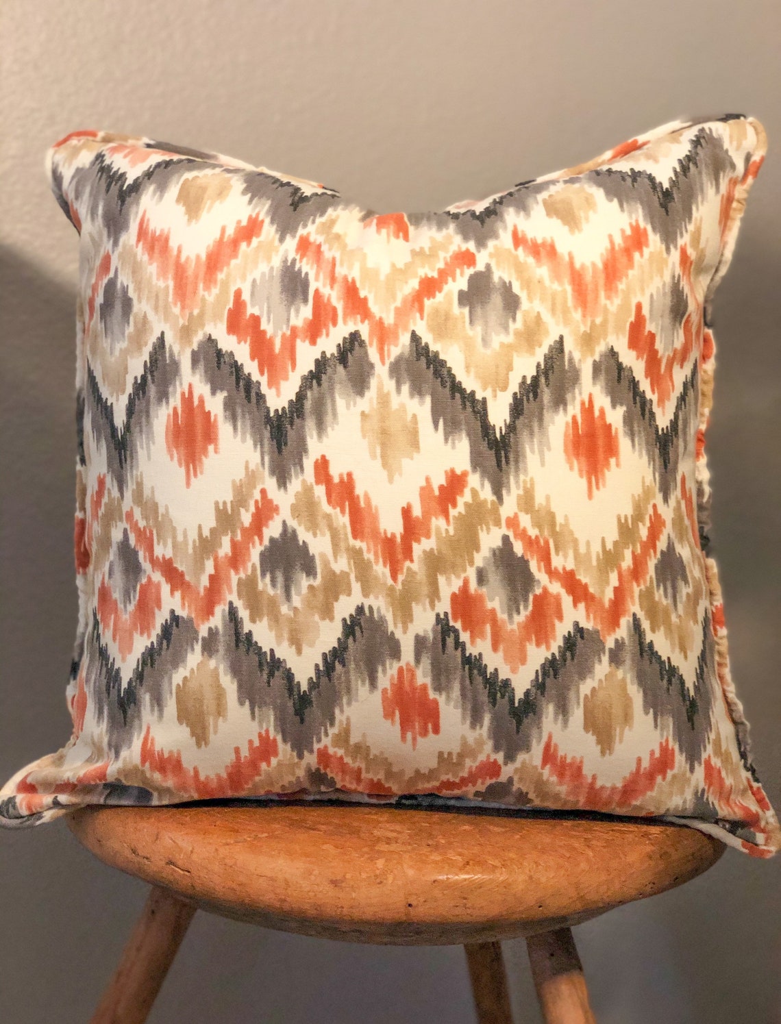 20x20 Fresh Spring Pattern// Pillow cover// Self piping Etsy