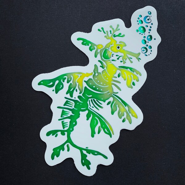 Holographic Leafy Seadragon Sticker