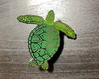 Green Sea Turtle Enamel Pin
