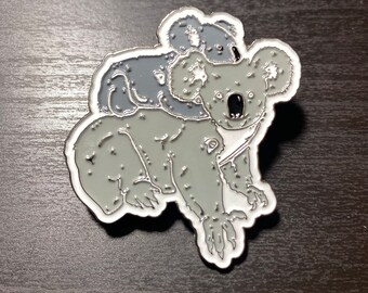 Koala with Baby Enamel Pin