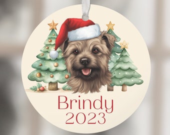 Cairn Terrier Ornament, Personalized Dog Ornament, Dog Name Ornament, Cairn Terrier Mom, Cairn Terrier Lover, Cairn Terrier Christmas Gift