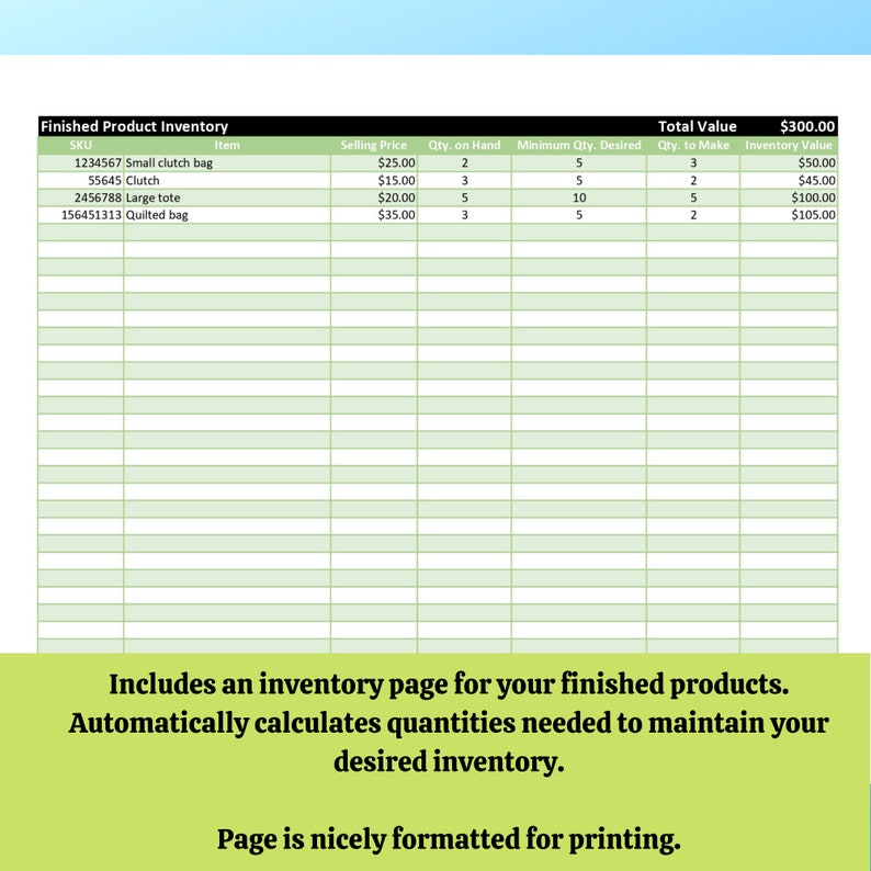 Handmade Item Pricing Worksheet, Pricing Calculator, Excel Template