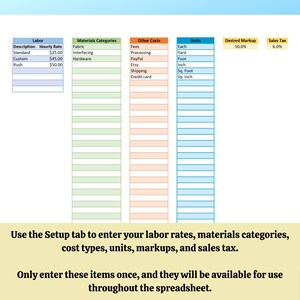 Handmade Item Pricing Worksheet, Pricing Calculator, Excel Template ...