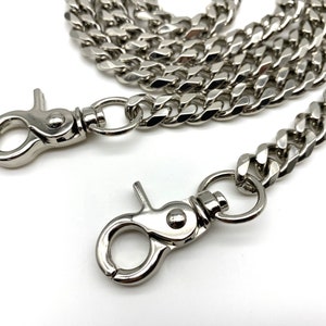 100cm  39  inch  11mm  shoulder cross body chain for bag wallet purse handbag Chain strap with clip replacement  Nickel  Anti bronze