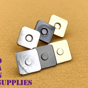 20 Sets of 14mm Rivet Magnetic Snap Leather Closures Magnetic Snaps Clasps  for Purse Bag Clutch Wallet Gold/nickel/gunmetal/ Anti Bronze 