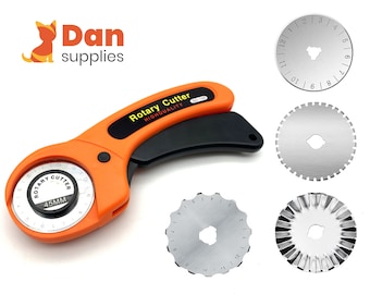 Fabric leather paper Rotary Cutter Set with 4 style of blades