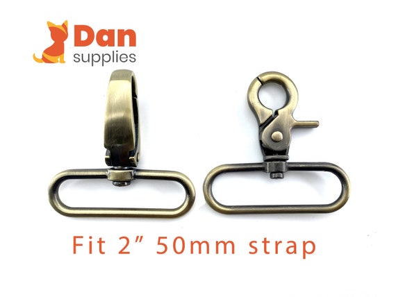 6pcs of 2 Inch 50mm Anti Bronze Snap Swivel Clip Hooks for Handbag Purse  Strap Handlesbag Clasp Replacement 