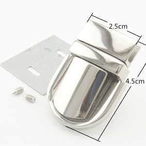 25mm x 45mm Press tongue thumb latch lock  clutch purse handbag Bag lock Anti bronze Nickel Light gold