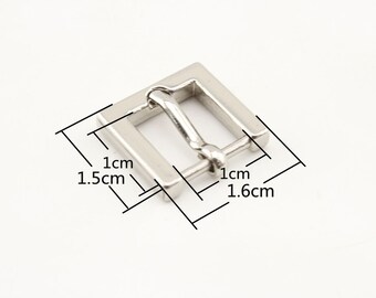 15pcs of  3/8 inch 10mm Zinc alloy leather pin belt watch dog collar strap buckle for bag purse making hardware Nickel