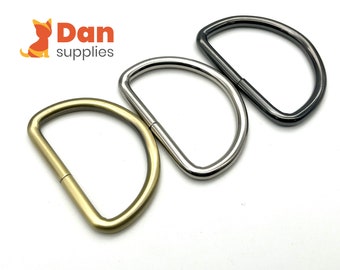 6pcs of 2 inch 5cm Iron Heavy duty D rings buckles for Bag purse Anti bronze Nickel Gunmetal
