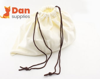 2pcs of 9 1/2 inch x 13 inch  ( 24cm x 33cm ) beige blank cotton  dust bag for handbag purse backpack