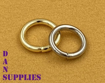 18pcs of 1/2 inch 12mm O rings connector for bag purse keychains lanyards Nickel Anti bronze Gunmetal Gold