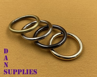 10pcs Metal O Rings: 1 inch Bag Purse Connector, Nickel, Bronze, Gunmetal, Gold