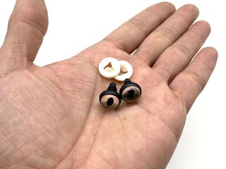 224 Occhi Di Sicurezza Per Bambole E Peluche – 5 Misure (10-18 Mm), 4 Colori (Nero, Marrone, Verde, Blu)