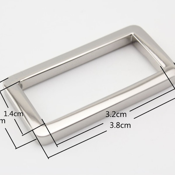 10pcs of 1.25 inch 32mm zinc alloy rectangle ring buckle for bag purse strap connector Anti bronze Nickel Gold gunmetal