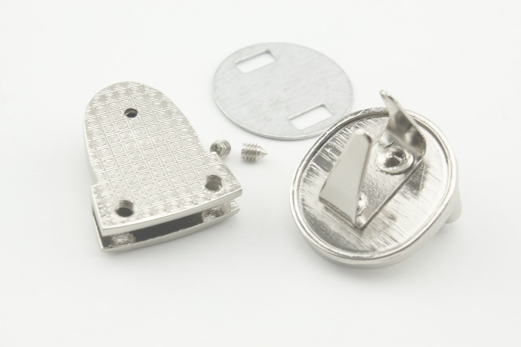 Wallet Latch 21mm X 29mm Press Tongue Thumb Latch Wallet Lock for Clutch Purse ...