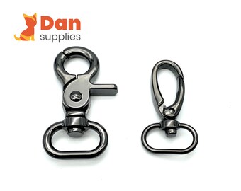 3/4 inch 19mm Gunmetal Bag Hook  Swivel snap Hook, Carabiner ,Clasp for Bag Strap and lanyard