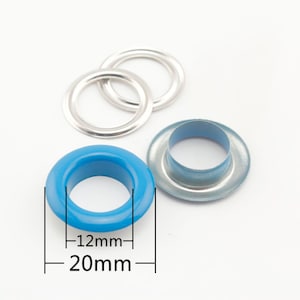 Tariff Free !60 sets of 12mm  washable eyelets grommets for leather purse shoe paper belt Red Orange White Yellow Blue  Green Purple Pink