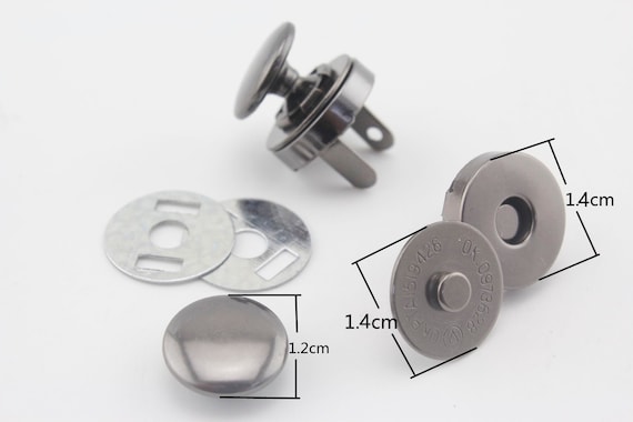 Necessary Clutch Wallet Hardware w/Magnetic Snap (Nickel) Necessary Clutch Wallet Hardware w/Magnetic Snap (Nickel)