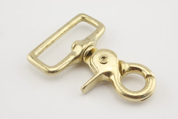 One Pcs 1.5 Inch 38mm Solid Brass Lobster Claw Bolt Swivel Snap Hooks for  Handbag Purse Charm Accessories Hardwarebag Clasp Replacement 