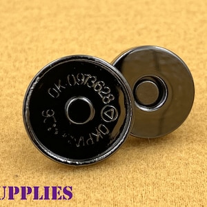 20 sets of 14mm cover magnetic snap leather closures magnetic snaps clasps for purse bag clutch wallet Gunmetal
