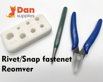 Rivet Snap fastener removal tool remover Leather work repair replacement