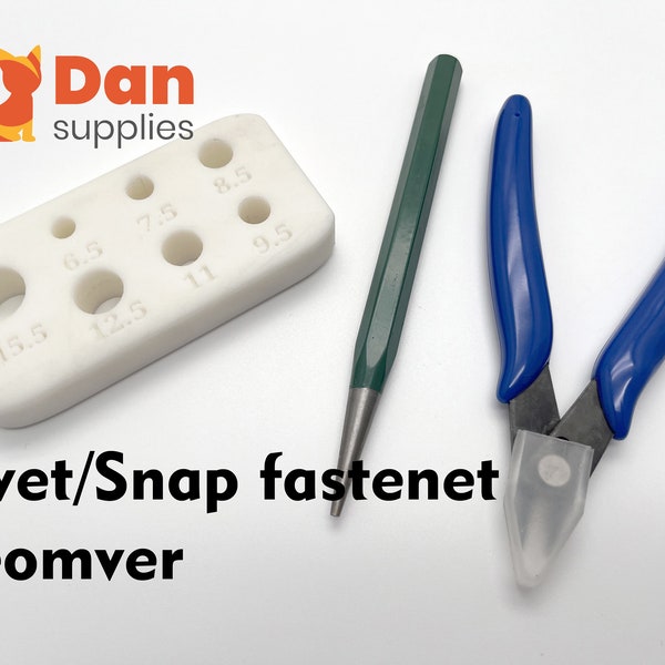 Rivet Snap fastener removal tool remover Leather work repair replacement