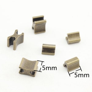 50 sets of 5# ( 5mm teeth )  solid brass  Zipper stop and Zipper bottom hardware stopper for  zipper making Nickel Anti brass Gold Gunmetal