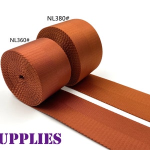 5 yards of 2 inch 50mm Orange   heavy weight Nylon webbing ribbon for belt bag purse strap sold by the yard