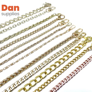 12 styles --- 106cm to 120cm designer Crossbody Cuban Cable Ahchor Gold Box wheat replacement Handbags  bag purse chain strap