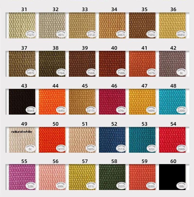 Light Weight Cotton Style Polyester Webbing by the Yard, Color (61-120 ...