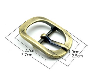 6pcs of 3/4 inch 19mm center bar pin buckle for bag purse shoes strap hat dog collar making Light Gold Nickel Gunmetal