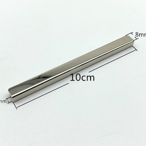 10.5cm 4 pulgadas bolsa de metal bordeado de bolso para la fabricación de carteras