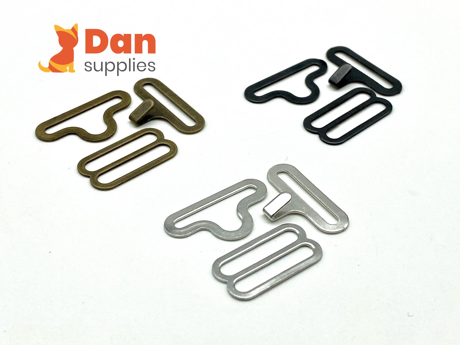 20 Sets of 18mm 3/4 Inch Bow Tie Hardware Buckle Slider Hooks Etsy