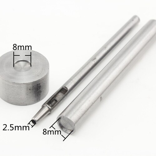 8mm Double Flat Cap Rivet Setter Install Tools Kit Etsy