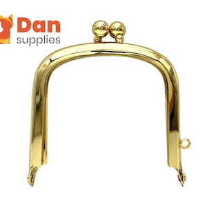 2 3/4  inch 7cm  arch coin bag purse pouch frame glue in  hardware supply Gold