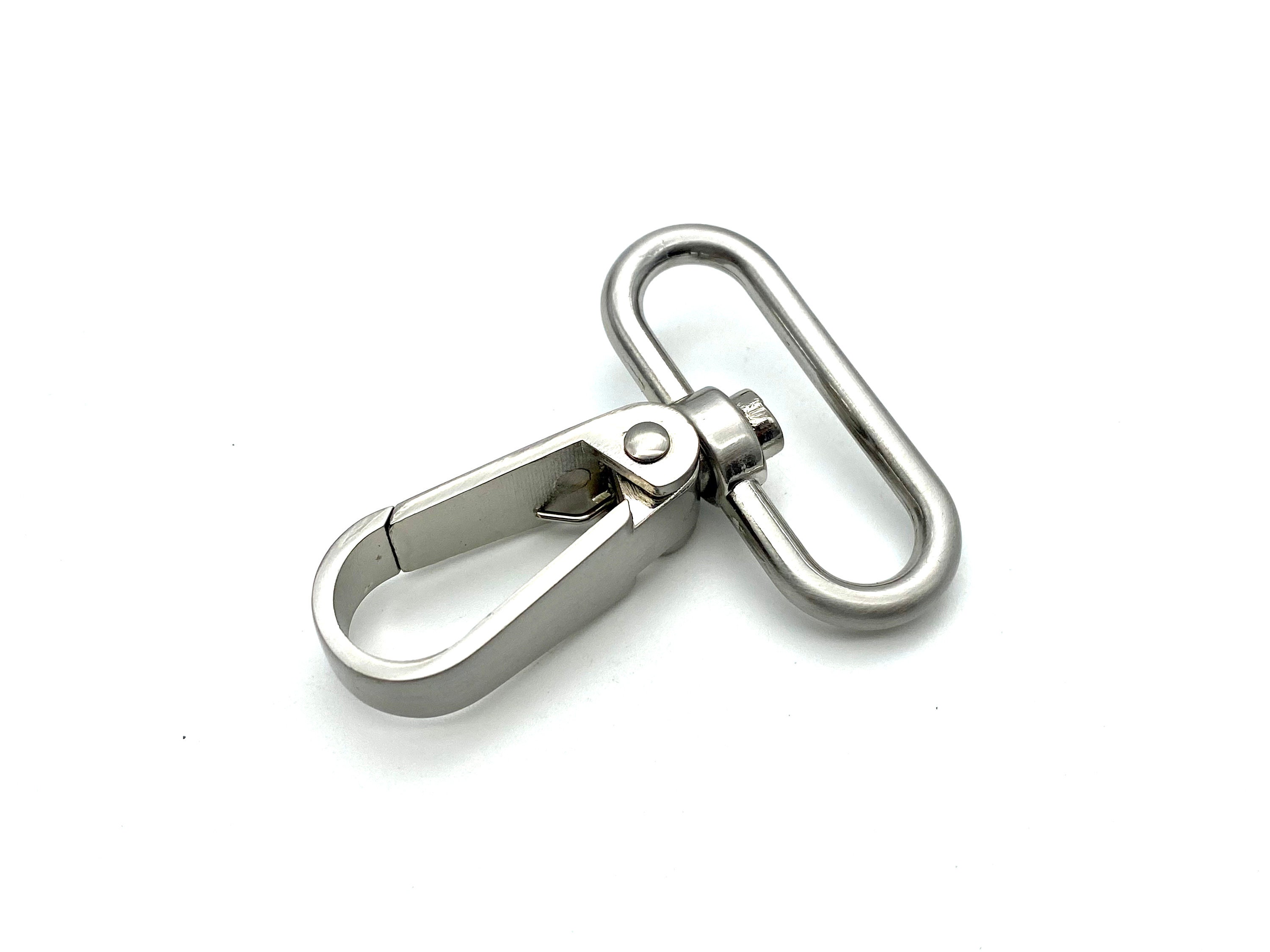 6pcs of 1 Inch / 1.5 Inch 38mm Oval Push Gate Snap Swivel Hooks Dull ...