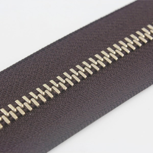 Antique Brass Zipper Etsy