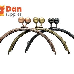 6 inch 15.5cm half round big bobbles sew on coin bag purse pouch frame hardware supply  Anti bronze Copper Gunmetal