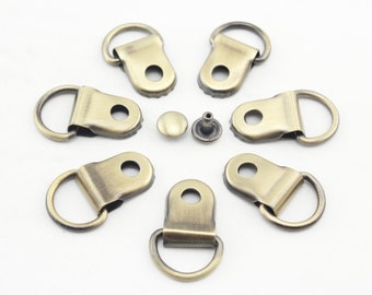 30 sets of 2cm wallet clutch bag purse chain strap connector anchor clip with D ring shoelace buckle replacement
