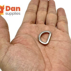 12pcs Zinc Alloy D Rings: 5/8 inch Bag Purse Buckles Nickel 0U248