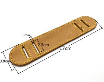 Double-sided Adjustable handmade bag purse leather cross body strap shoulder pad  replacement