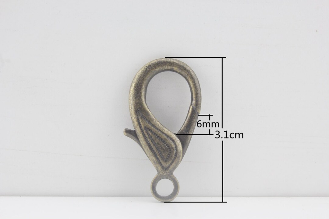 12pcs of 3.1cm Big Lobster Claw Clasp Large Anti Brass Etsy