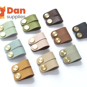 Tariff Free !Minimalist Modern genuine Leather Drawer Pulls Knobs  cabinet pulls Cupboard Wardrobe basket Box handles Furniture Supplies