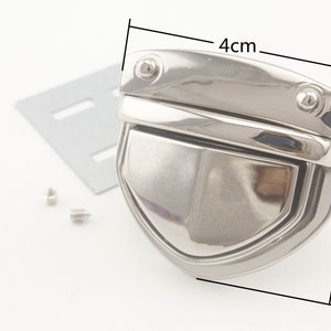 40mm x 41mm Press tongue thumb latch lock  clutch purse handbag Bag lock  Anti bronze Nickel gold Gunmetal