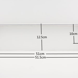 May include: A silver metal hoop with a 51.5 inch diameter and a 10 inch height. The hoop is made of a single piece of metal that is bent into a circle. The hoop is designed to be used as a hanger for clothing or other items.