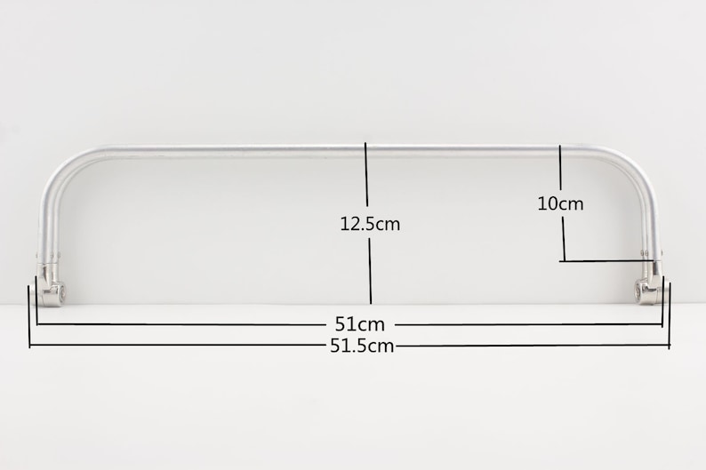 20 Zoll 51cm Großes Nickel Aluminium Röhren-Innen Scharnier ArztTaschenrahmen Rahmen für Taschentasche Geldbörse Hardware Zubehör Bild 1