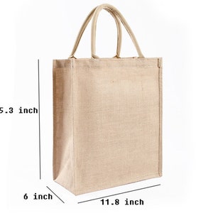 Blank Jute Bag Tote With Handle in Bulk Wholesale for Personalization ...