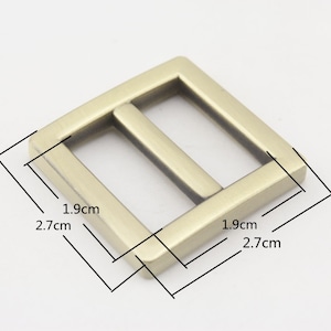 12pcs 3/4 inch 19mm zinc alloy bag purse strap adjuster slider connector buckle triglide slide making supplies